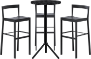 Baxter Poseidon Bar Table Package - 3 Stools